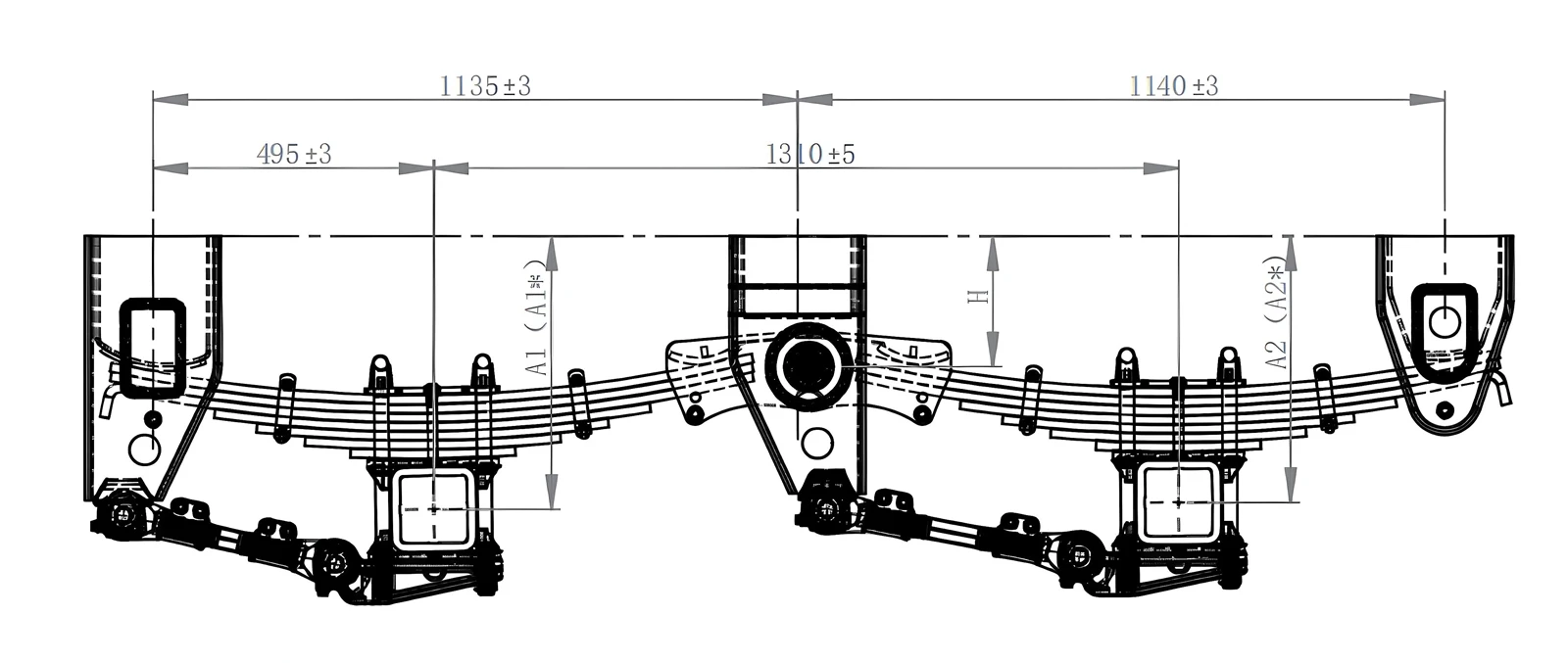 2 Suspension Technical Drawing 2 Suspension Technical Drawing
